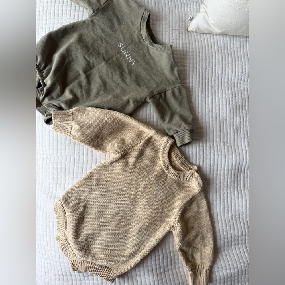 Sunny personalized Baby Sweater onesies